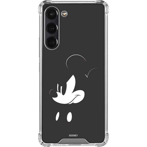 Disney Mickey Mouse Black and White Galaxy S24 FE Clear Case